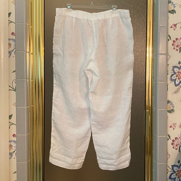 J. Jill Love Linen White Drawstring Pants - Picture 6 of 10